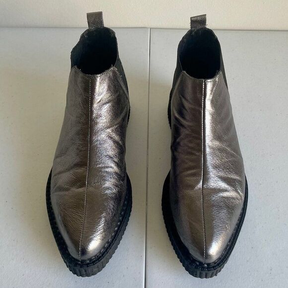 TUK Unisex Graphite Chelsea Creeper boots - Picture 2 of 6